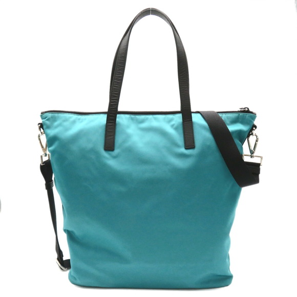 Prada Tote Nylon Bag Blue 2Way - Picture 1 of 10